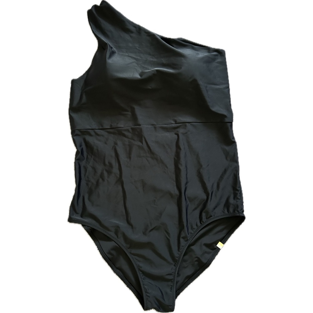 Summersalt Ruched Sidestroke Black Recycled Swimsuit Size 16 Sea Urchin - Picture 2 of 7